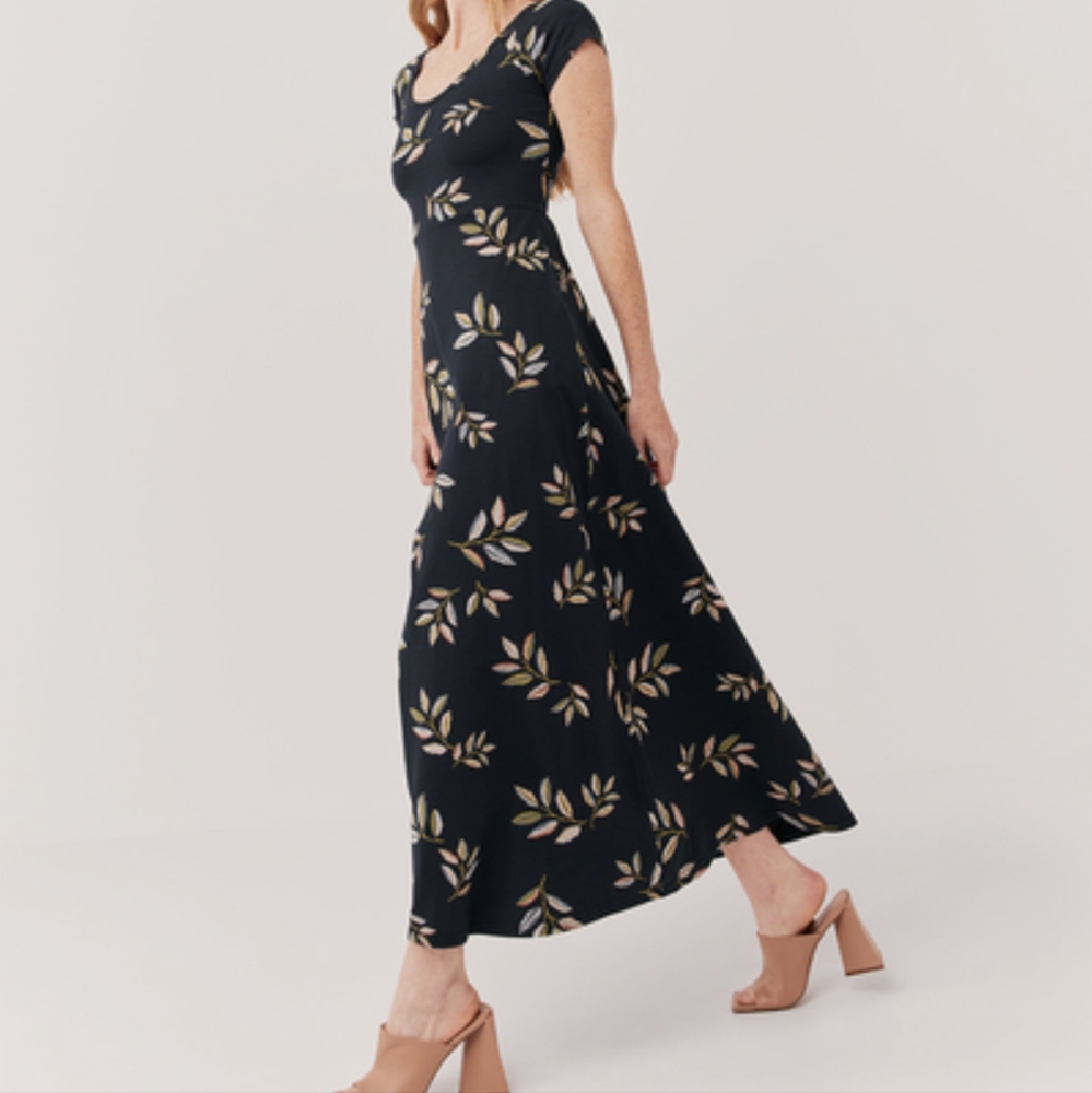 Pact Maxi fit & flare dress with cut out